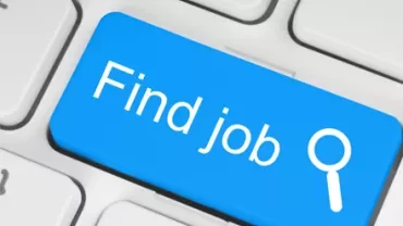 Tasto di una tastiera con la scritta 'Find job'.