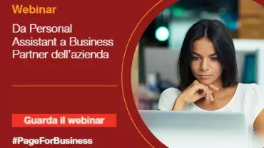 Immagine promozionale di un webinar aziendale.