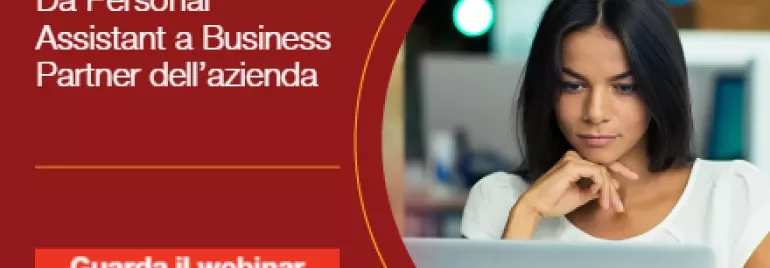 Immagine promozionale di un webinar aziendale.